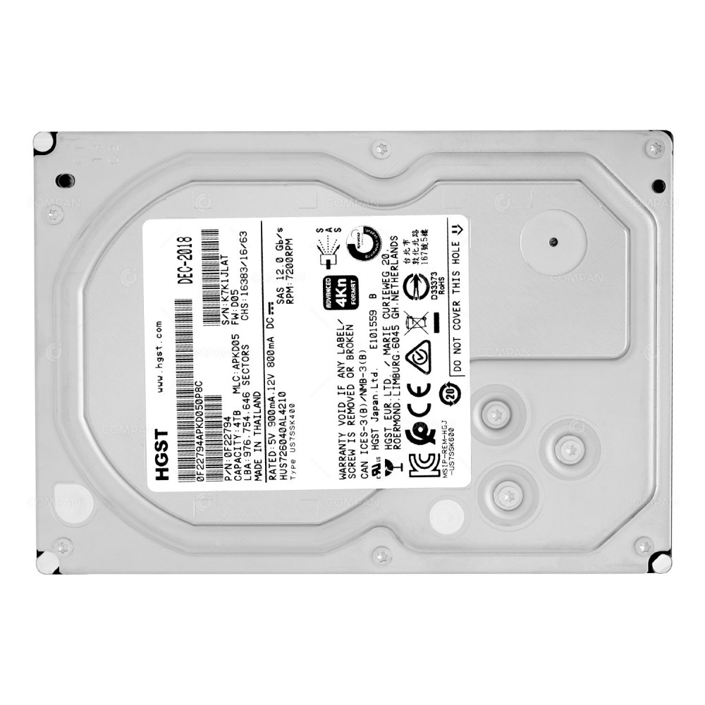 HUS726040AL4210 HITACHI HDD 4TB 7.2K SAS 12G  3.5'' LFF